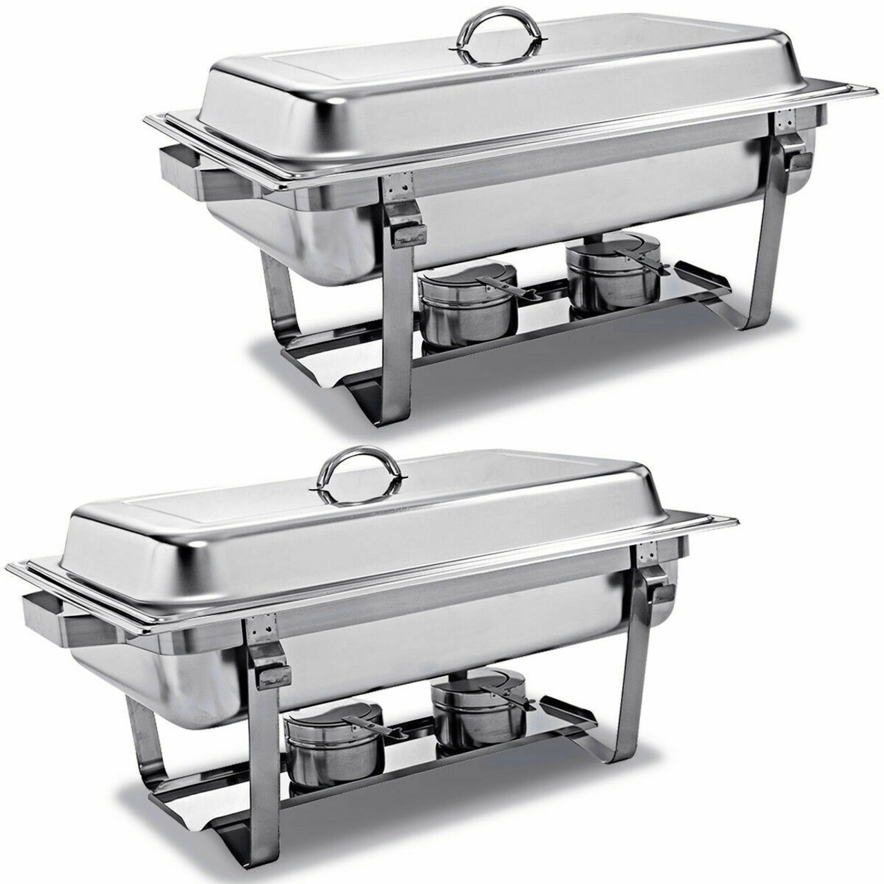 Stainless Steel Chafing Dish 9 Quart Buffet Catering Party Wedding 2-Pack